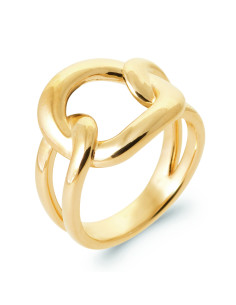 Bague Plaqué Or Epaisse Femme - Paola