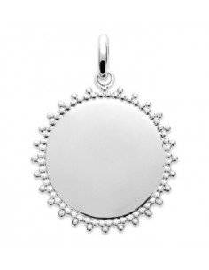 Pendentif Médaille Ronde Soleil
